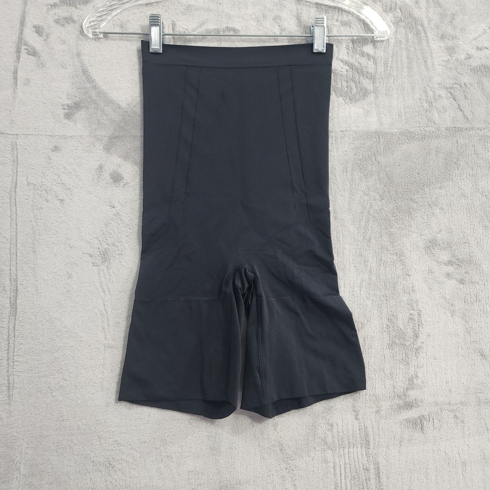 Spanx Shapewear Shorts Womens S Black OnCore High Waisted Firm‎ Tummy Control